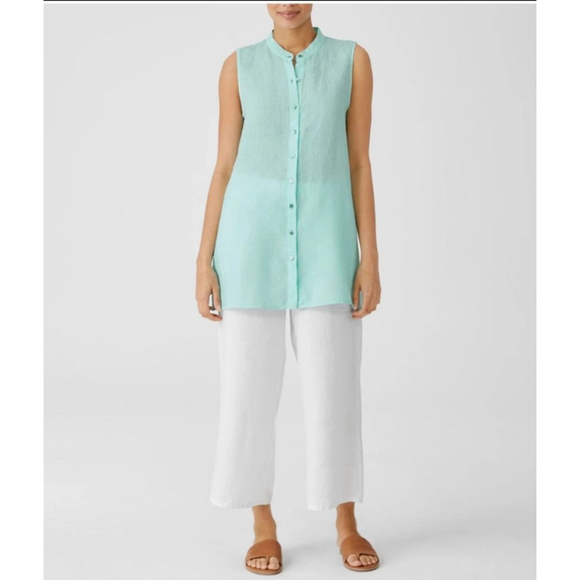 Eileen Fisher Tops - Eileen Fisher Linen Shirt Size Small